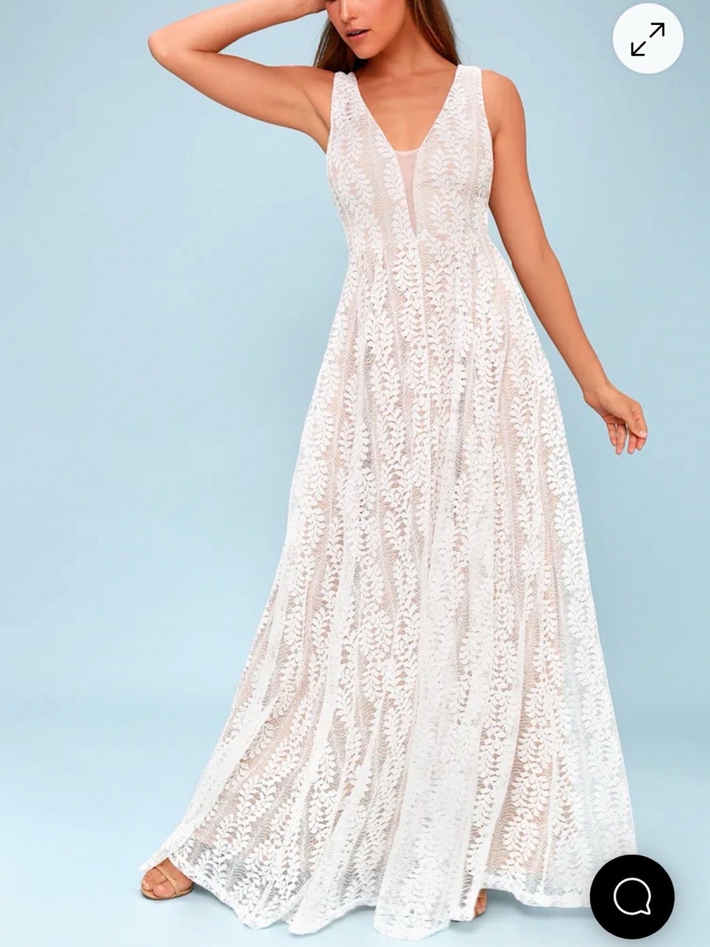 💍👰🏽‍♀️White & Nude Blush Lace V-Neck Bridal Destination Wedding Dress🤍💍